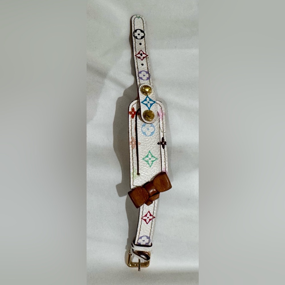Louis Vuitton x Murakami Leather Monogram Girls ID Bracelet - Picture 3 of 6